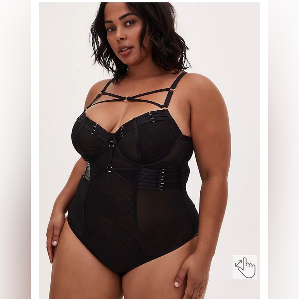Strappy Open Back Bodysuit